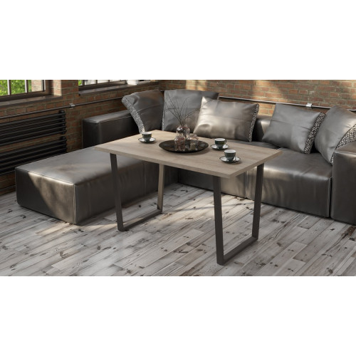 Стол обеденный Даллас Тип 1 (Черный/Ривьера)