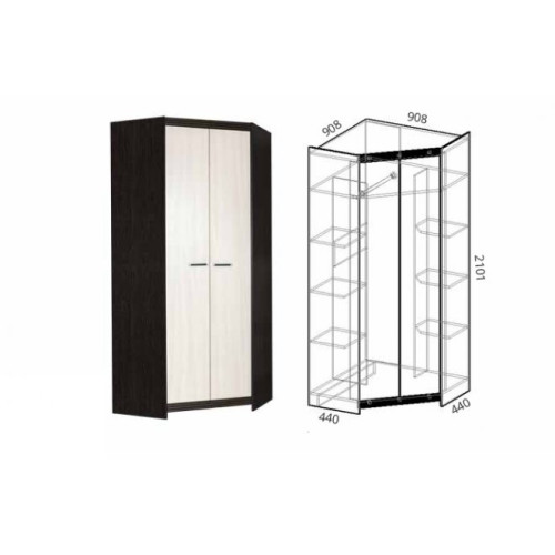 Шкаф угловой Логика