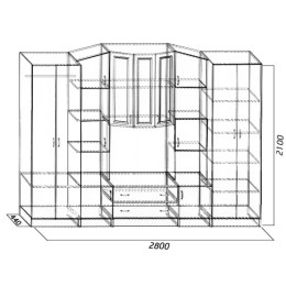 Стенка "Макарена" ЭКО