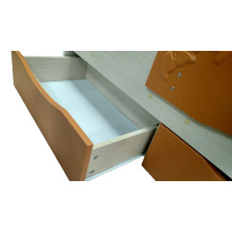 Детская кровать Дельфин-2 МДФ 1,6 м.