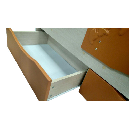 Детская кровать Дельфин-2 МДФ 1,6 м.