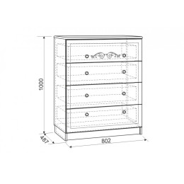 Комод "Диана Голд"