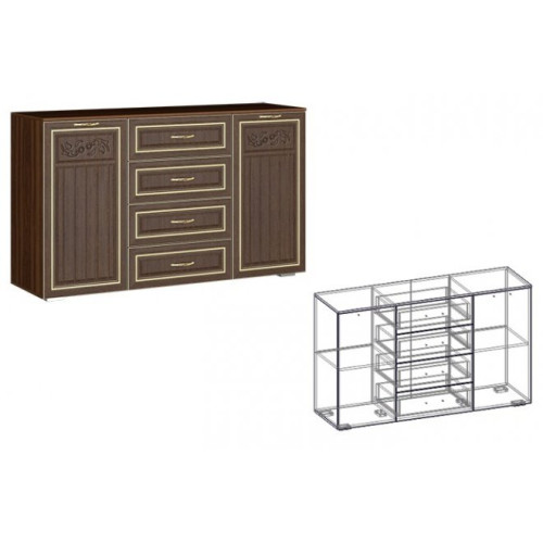 Комод комбинированный Виктория