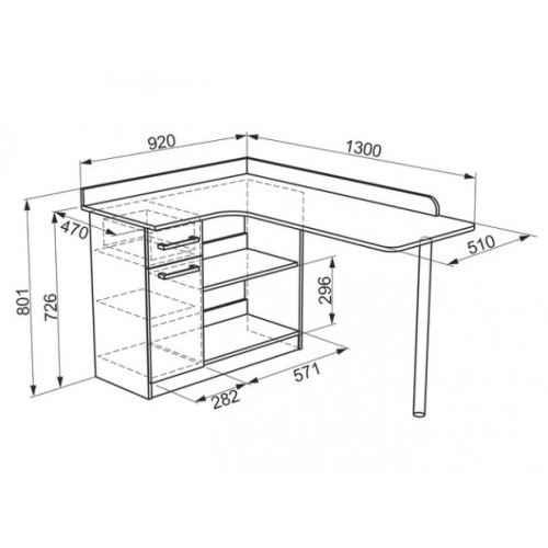 Стол компьютерный угловой Колледж