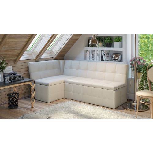 Скамья угловая со спальным местом «Домино» (Кашемир крем)