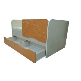 Детская кровать Дельфин-2 МДФ 1,6 м.