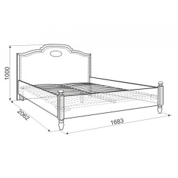 Кровать 1.6 "Диана Голд"