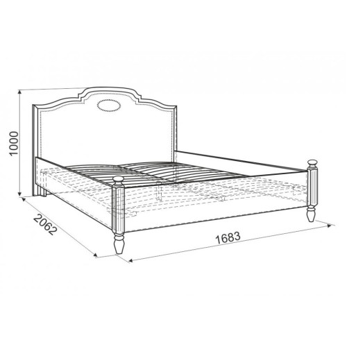 Кровать 1.6 Диана Голд