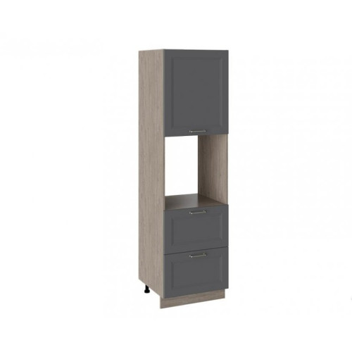 Шкаф пенал под бытовую технику с 2-мя ящиками ПБ2я_204-60_2Я1ДР