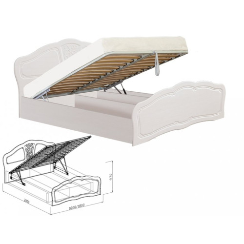Кровать №2 с подъемным механизмом Тиффани 1400 мм