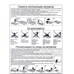 Матрас Стандарт (ППУ) (800х1850 мм) h10