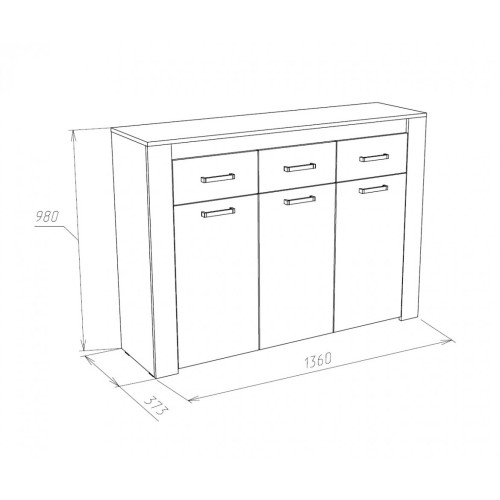 Комод КВ-136 Прага