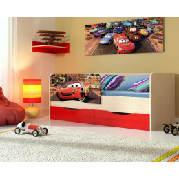 Детская кровать "Тачки" МДФ 1,8 м. SL
