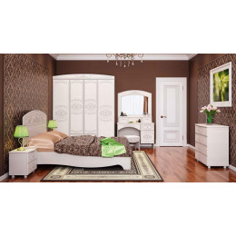 Шкаф 3-х дверный комбинированный "Каролина"