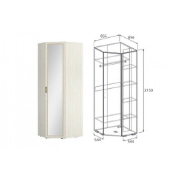 Шкаф угловой с зеркалом (540) ''Виктория''