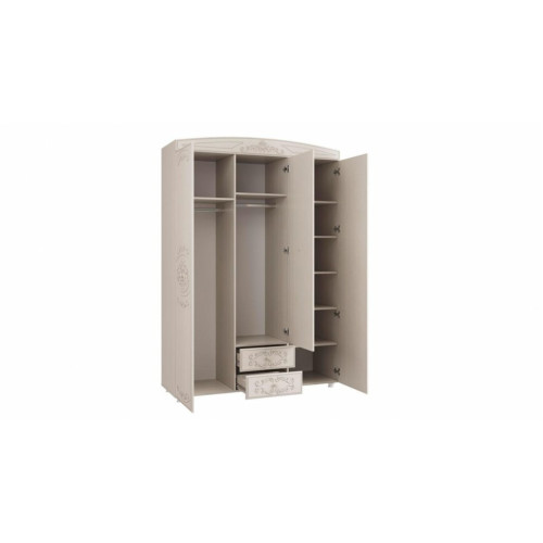 Шкаф 3-х дверный комбинированный Каролина