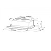 KAMILLA 600 white (1 мотор) вытяжка кухонная