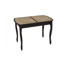 Стол обеденный раздвижной со стеклом "Экстра 2" (венге)