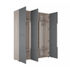 Шкаф трехстворчатый Палермо-3 (Графит)