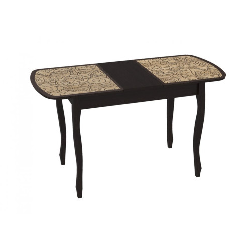 Стол обеденный раздвижной со стеклом Экстра 2 (венге)