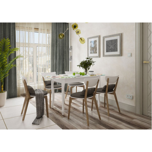 Стол обеденный раздвижной со стеклом Экстра 2 (венге)