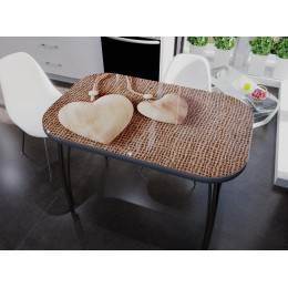 Стол со стеклом "Кулон"