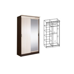 Шкаф-купе 2-х створчатый с зеркалом "Светлана"