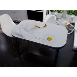 Стол со стеклом "Вайт"