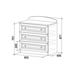 Комод "Алиса" (802х456х871)