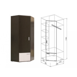 Статус Шкаф угловой №10