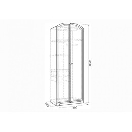 Шкаф 2-створчатый "Акварель"