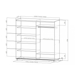 Шкаф-купе "ЛЕО" (люблин)
