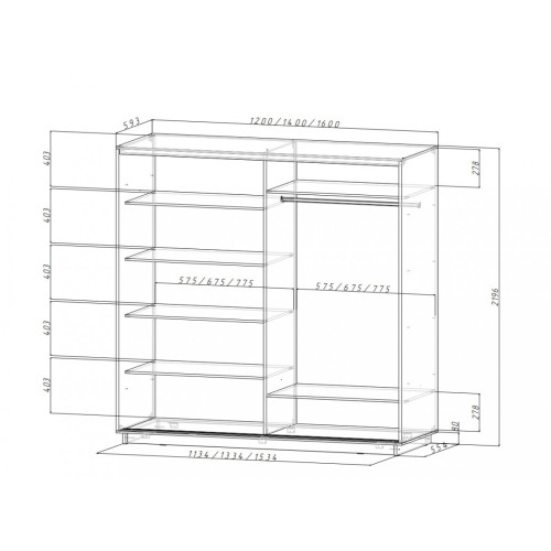 Шкаф-купе ЛЕО (люблин)