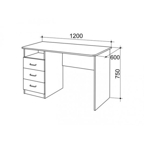 Стол компьютерный с надстройкой Галерея 1200