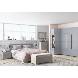 Шкаф угловой 90 градусов "Палермо-3" (Графит)