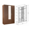 Шкаф 3х-створчатый Палермо (Союз-Мебель)