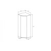 ЕШ-02 Шкаф угловой