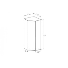 ЕШ-02 Шкаф угловой