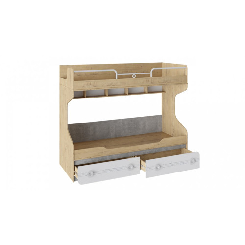 Кровать двухъярусная с приставной лестницей Мегаполис