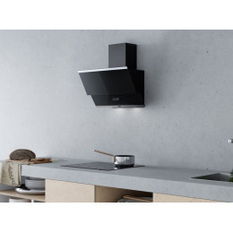 IRIDA 600 black push button вытяжка кухонная