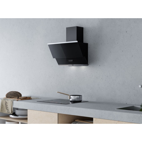 IRIDA 600 black push button вытяжка кухонная