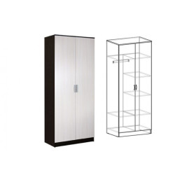 Шкаф 2х-створчатый комбинированный "Светлана"