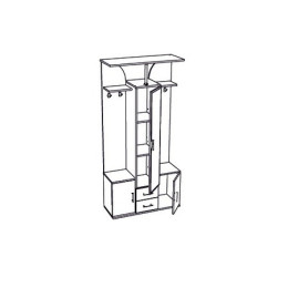 Шкаф комбинированный Кармен-6