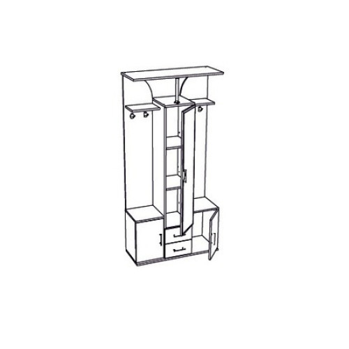 Шкаф комбинированный Кармен-6