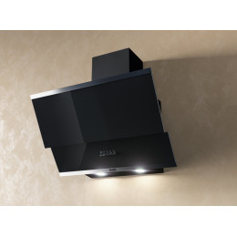 IRIDA 600 black push button вытяжка кухонная