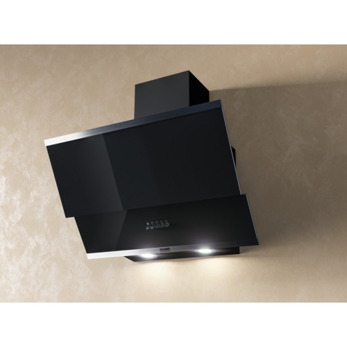 IRIDA 600 black push button вытяжка кухонная