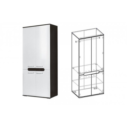 Шкаф 2х-створчатый Соренто-1