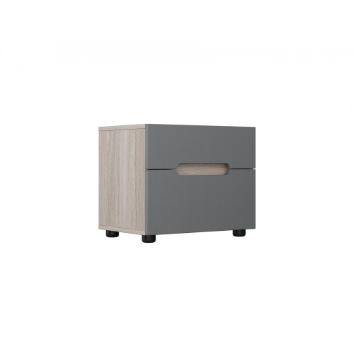 Тумба прикроватная Палермо (Графит) SL