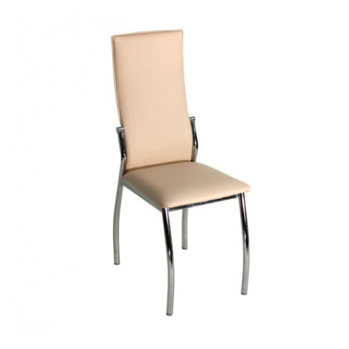 Стул мягкий с эргономичной спинкой Пекин (хром)