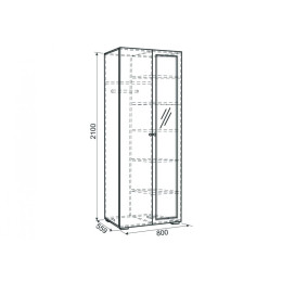 Шкаф 2-створчатый "Гламур"